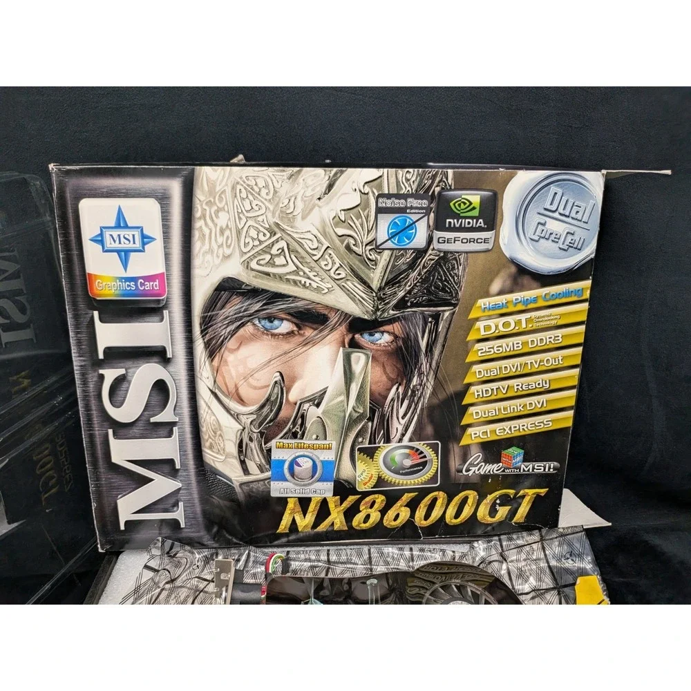 MSI NX8600GT T2D256EZ Graphics Card With Box Untested